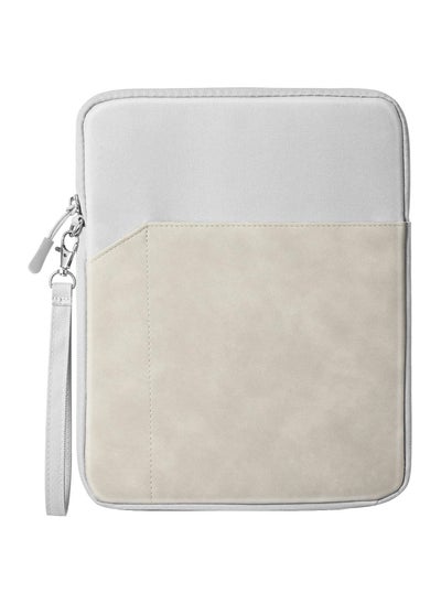 اشتري 9-11 Inch Tablet Sleeve Bag Carrying Case for iPad Pro 11 2021-2018, iPad Air 5/4 10.9, iPad 10.2, Galaxy Tab A8 10.5/Tab S8 11", Surface Go 2/1, Protective Bag with Pocket, Light Gray في الامارات