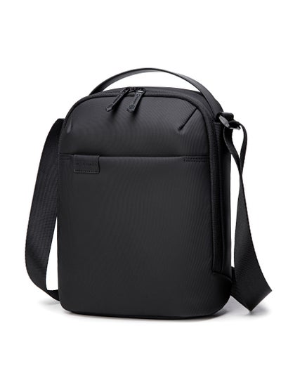 Buy Unisex Side Sling Bag Water Resistant Anti-Theft Small Daypack Crossbody Bag for Travel Office Business K00579 Black in UAE