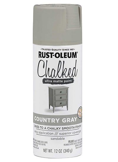 Buy Spray Paint Specialty Ultra Matte Chalked Country Gray 12oz in UAE