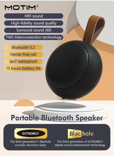 Buy Portable IPX7 Waterproof Speaker with 360° Surround SoundPowerful Audio Punchy Bass Hands-free Calls Small Dustproof Wireless Bluetooth Streaming 15 Hours of Playtime in UAE