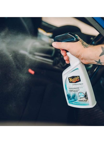 Buy Carpet & Cloth Re-Fresher Odor Eliminator Spray 709 ml Car Air freshener Spray New Car Scent Meguiars in Saudi Arabia