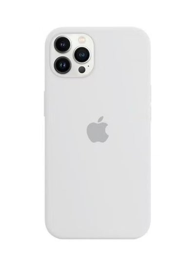 Buy Silicone Cover Case for iphone 12/12 Pro White in UAE