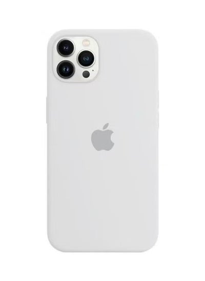 Buy Silicone Cover Case for iphone 12/12 Pro White in UAE