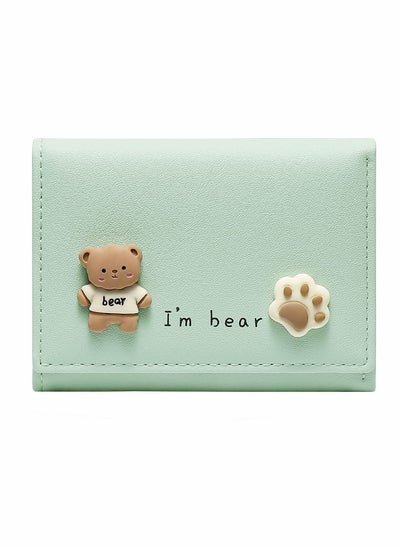 Buy Small Wallet, Cartoon Cute Wallet for Girls, Trifold Wallet Slim Coin Purse Cash Pocket ID Window, PU Leather Slim Purse in Saudi Arabia