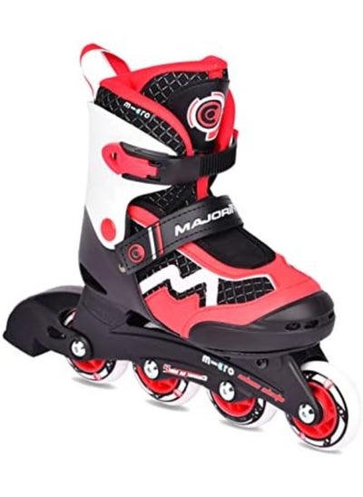 اشتري Micro Inline Majority Skates for Children 31 to 34 Size Red في الامارات