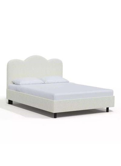 Buy Supreme Comfort: Swedish Wood King Bed - Regal Ivory Tranquility (160x200x140) by Alhome in Saudi Arabia