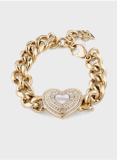 Buy Big Hollow Heart Bracelet in UAE