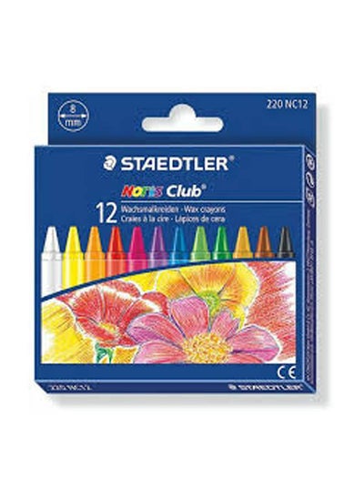 Buy Wax Crayons 12 Pcs Multicolour in Egypt