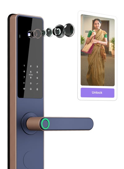Native Locks Native Lock Pro with Camera Unlock & Doorbell Connect | 7-Way Unlock ...