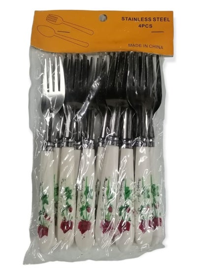 Buy Table fork set of 12 pieces 15 cm in Saudi Arabia