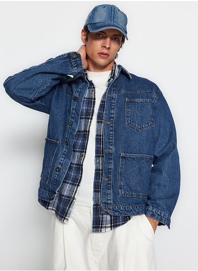 Buy Blue Regular Fit Denim Jeans Jacket TMNAW24CE00004 in Egypt