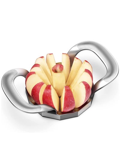 Buy Apple Corer and Slicer Apple Fruit Cutter Stainless Steel Slicer for Apples Fruits Vegetables Ergonomic Handle Easy Grip 12 Blade in Saudi Arabia