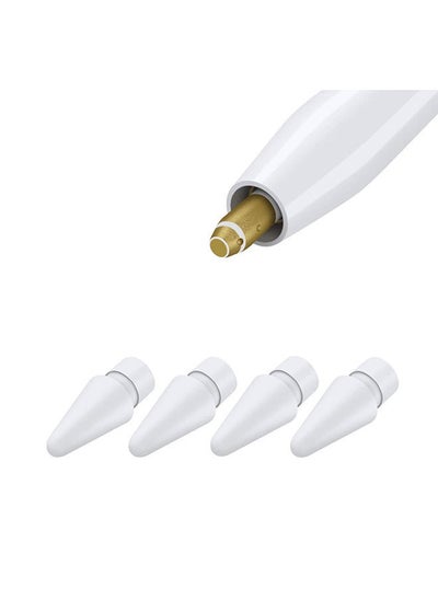 Buy 4-Piece Replacement Nib Set For Apple Stylus Pen White in Saudi Arabia