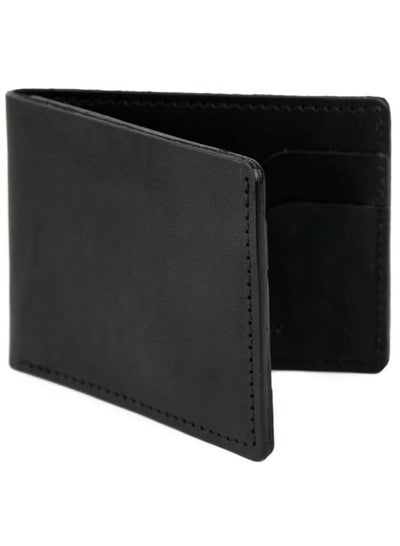 Buy Odra Billfold Real Leather Wallet For Men NO77 - Black in Egypt