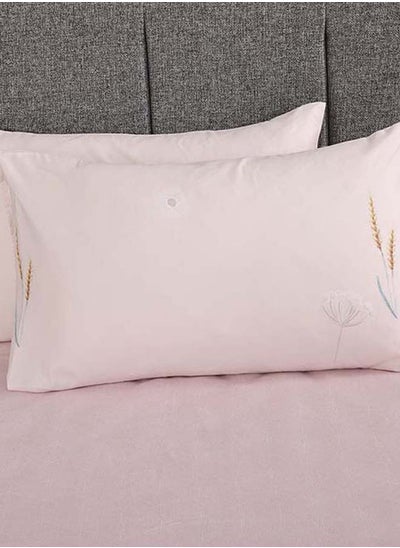 اشتري Mehri 2-Piece Pillowcase Set, Pink – 50x75 cm في الامارات