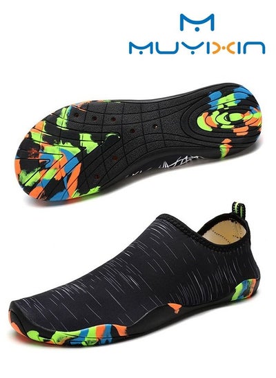 Buy Men Swimming Shoes Non Slip And Quick-dry Thermoplastic Rubber Sole Beach Water Shoes Socks For Pool Snorkeling Surfing Kayaking Walking Yoga in Saudi Arabia