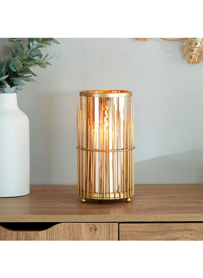 اشتري Greg Metal And Glass Votive Candle Holder 13 x 26 x 13 cm في الامارات