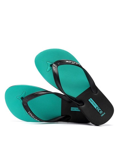 Buy 2023 Men's Summer Flip-flops Sandals Antiskid Casual Beach Shoes Green in UAE