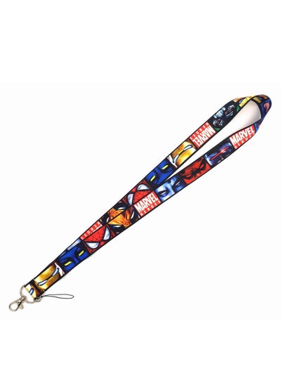 Buy Spiderman Lanyard Neck Strap For Mobile And ID Card Multicolour in Saudi Arabia