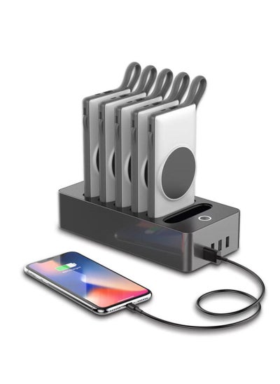 اشتري WST 10,000 mAh 6 In 1 wireless Multiple Power Bank Station في الامارات