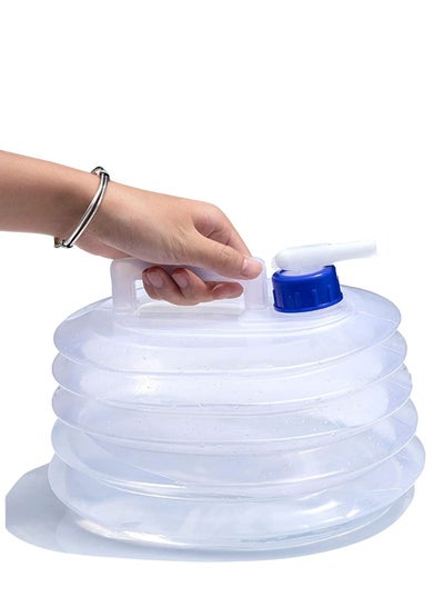 Buy Collapsible Water Bucket for Emergency Water Storage Portable Leak-Proof Design for Camping Hiking 5L Capacity in Egypt