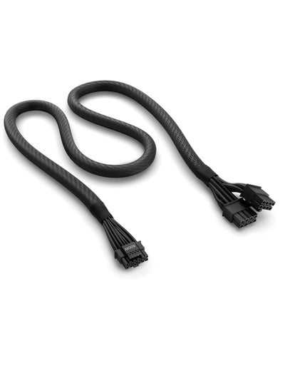 Buy NZXT 12VHPWR Adapter Cable,12+4-Pin (16-Pin), 12HVPWR to Dual 8-Pin PCIe Connectors, Black in UAE