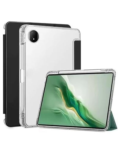 Buy Compatible with Honor MagicPad 2 2024 (12.3 inch) Tablet Unid Series Triple Fold Transparent Case With Pencil Holder and Auto Sleep Wake For Magic Pad 2 12.3" in Saudi Arabia