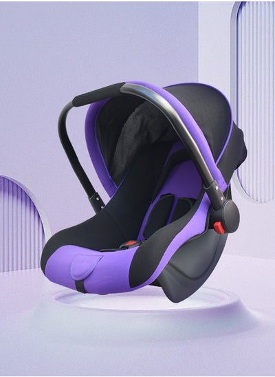 Buy Baby Car Seat With Full Body Support Cushion Baby Carrier Cot with Adjustable Canopy in UAE