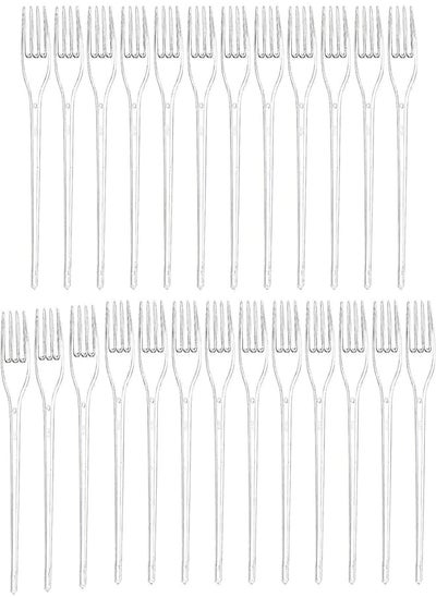 اشتري Sylla plastic forks, 25 count - clear في مصر