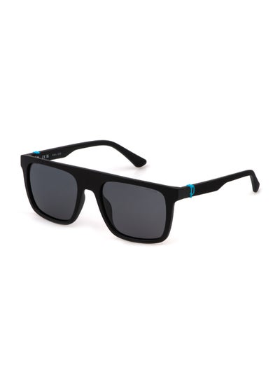 Buy Men's Square Shape Polarized  Sunglasses SPLF61M55U28F - Lens Size: 55 Mm - Matt Black in UAE