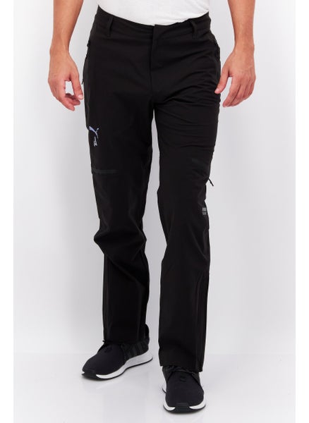 اشتري Men Sportswear Fit Outdoor Track Pants, Black في الامارات