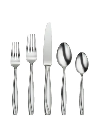 Buy 20-Piece Camlynn Mirror Everyday Flatware Set Silver H222020AL20 in Saudi Arabia