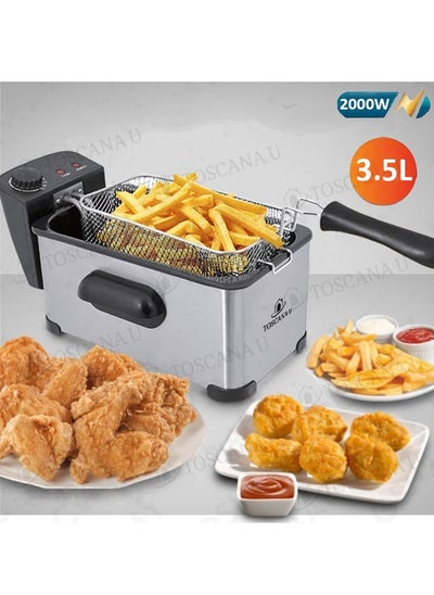 Buy Deep oil fryer with a capacity of 3.5 liters and a power of 2000 watts in Saudi Arabia