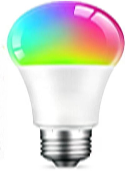 اشتري Smart LED Bulb Bluetooth Remote Control Color Adjustable Light Works with Tuya Smart and Assistant 220V/230V 15W 3000K 800LM Multicolors في الامارات