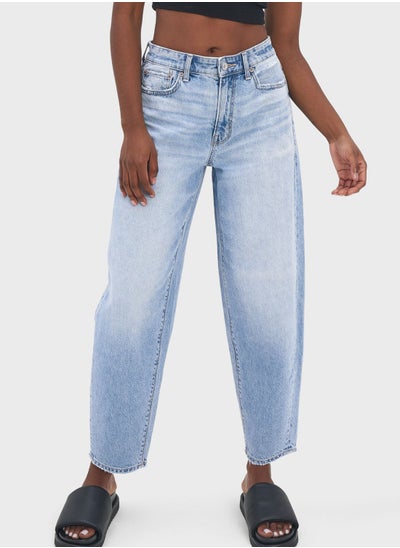 Buy High Waist Balloon Jeans in Saudi Arabia