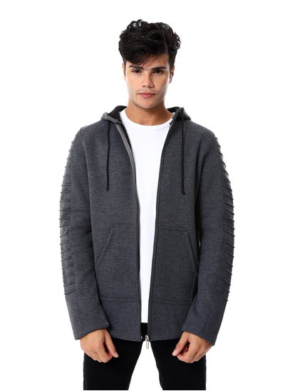 Buy Mens Front Pockets Zipped Hoodie in Egypt