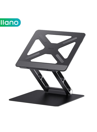 Buy Foldable Laptop Stand Aluminium Alloy Adjustable Height for Tablets Laptops 11-17.3 Inch in UAE