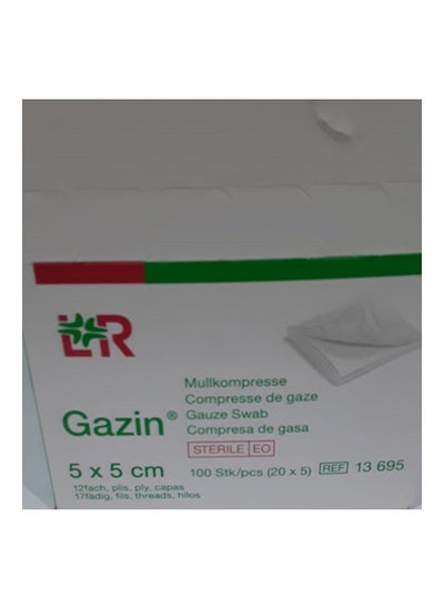 Buy Lr Gazin Gauze Dressing 12Ply 5X5Cm 20S 13695 in UAE