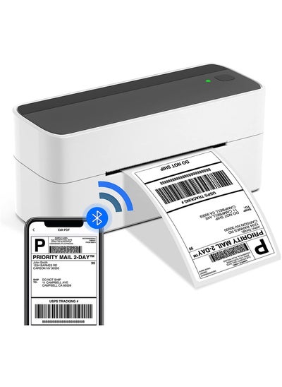 Buy Bluetooth Thermal Label Printer for Shipping Packages Wireless Shipping Label Printer for Small Business Bluetooth Label Printer for Phone iPAD and computer in UAE