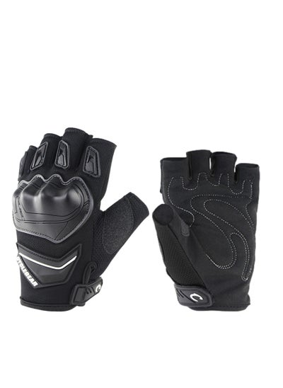 Buy Bike Gloves Fingerless, Half Finger Gloves, Motorcycle Gloves Fingerless, Cycling Gloves, Fingerless Gloves for Motorcycle Gloves, Outdoor Half Finger Hand Protection for Motorcycle Biking in Saudi Arabia