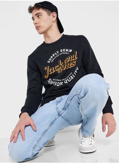 Buy Logo Crew Neck Sweatshirt in UAE