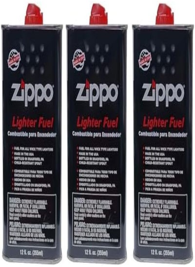 Buy Zippo Lighter Fluid, 355ML, 3-Pack in UAE