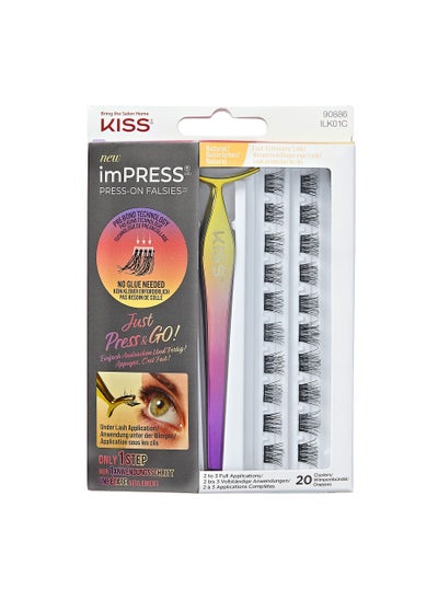 اشتري Kiss Impress Press on Falsies Natural Eyelashes ILK01C في الامارات