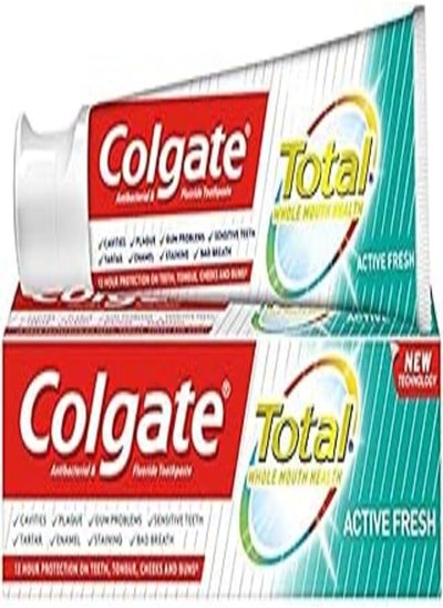 اشتري Colgate Total Active Fresh Toothpaste 75 ml / 2.5 fl oz (3-Pack) في مصر