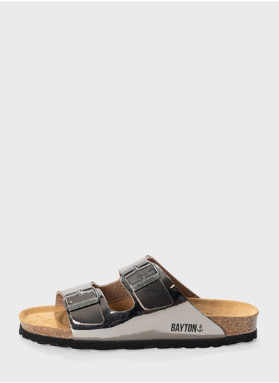 اشتري Atlas Double Strap Flat Sandals في الامارات