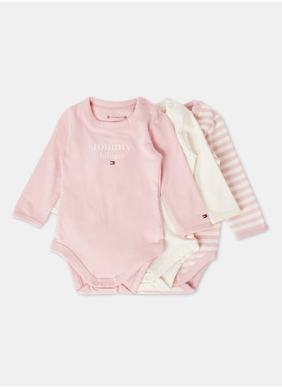 Buy Baby Girls Bodysuit (Pack of 3) in UAE