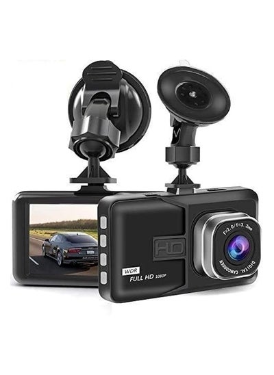 Buy Dash Cam Full HD 1080P Car Blackbox Car Dash Cams DVR Dashboard Camera Built In G-Sensor Loop Recorder Night Vision Support SD Card in UAE