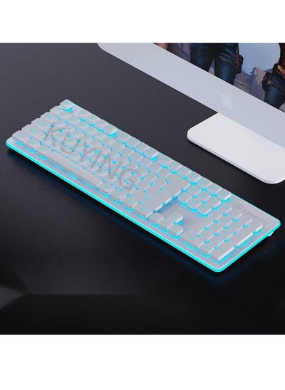 Buy L1 Mechanical Feel Wireless Silent Film Keyboard Games Office Laptop Luminous Silent Keyboard in UAE