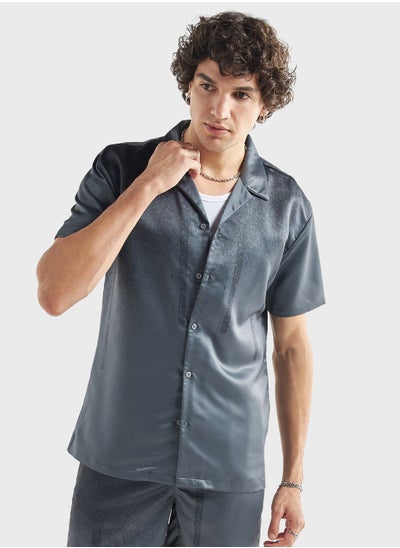 Buy Textured Regular Fit Shirt in Saudi Arabia