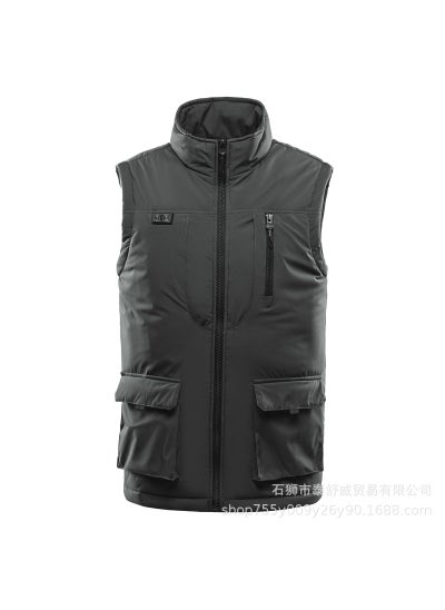 اشتري Mens Heated Vest Smart Thermal Workwear Green Green في السعودية